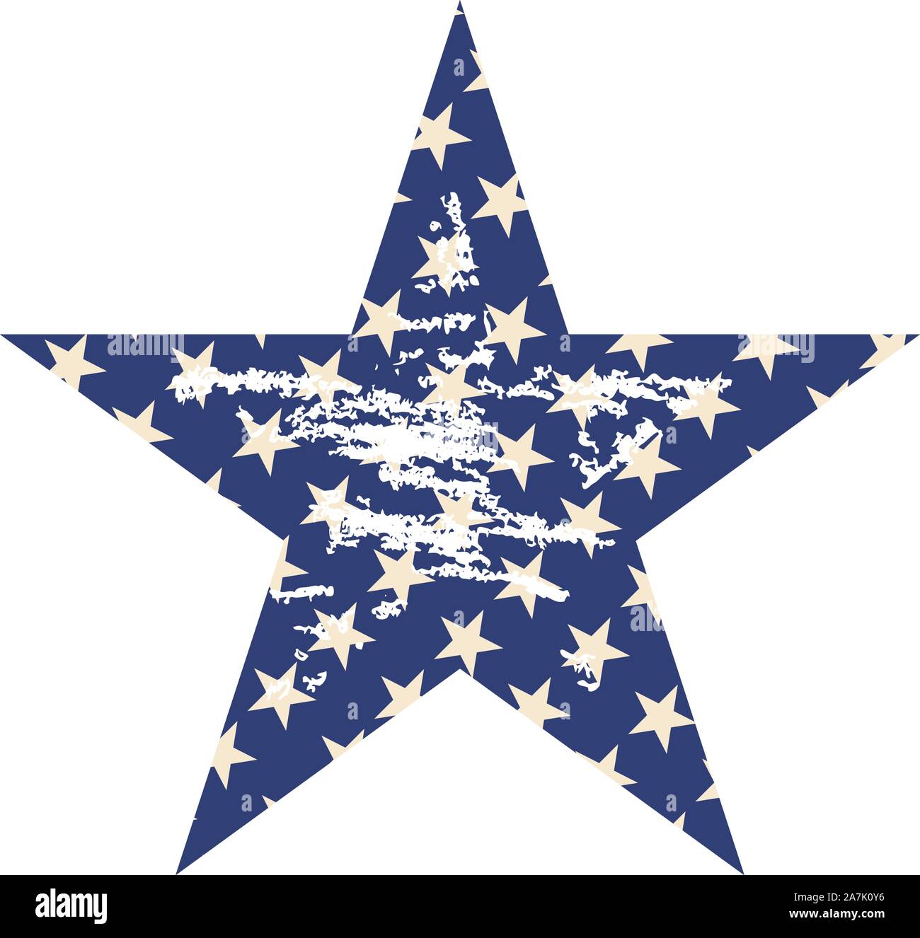 Grunge background with abstract retro star illustration Stock Vector ...