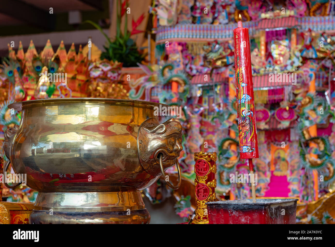 Chinese Prayers Items and Rituals Stock Photo Alamy