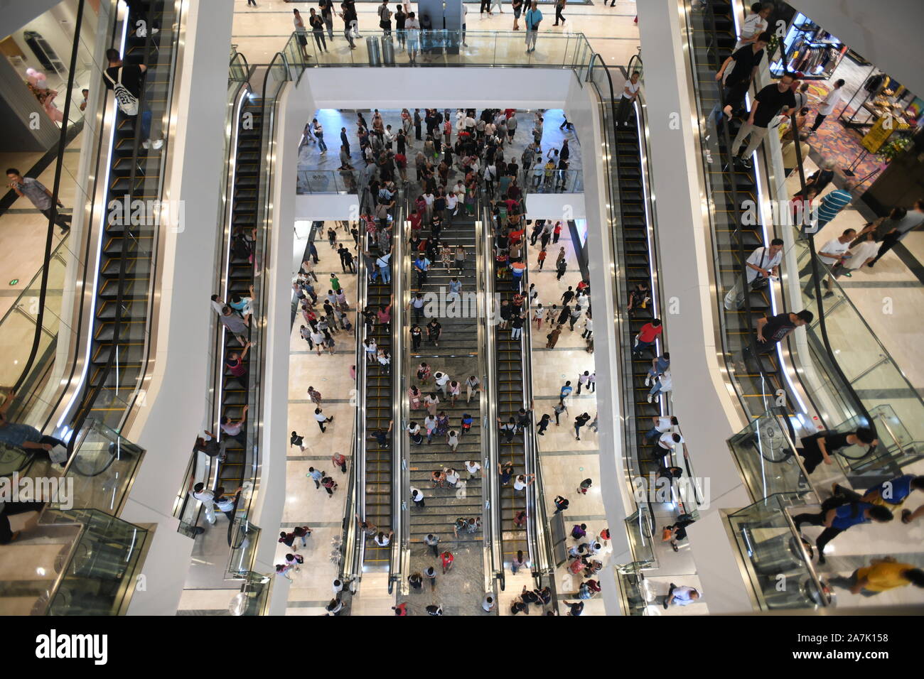 A view inside the newly-opened Chongqing Raffles City Shopping Square ...