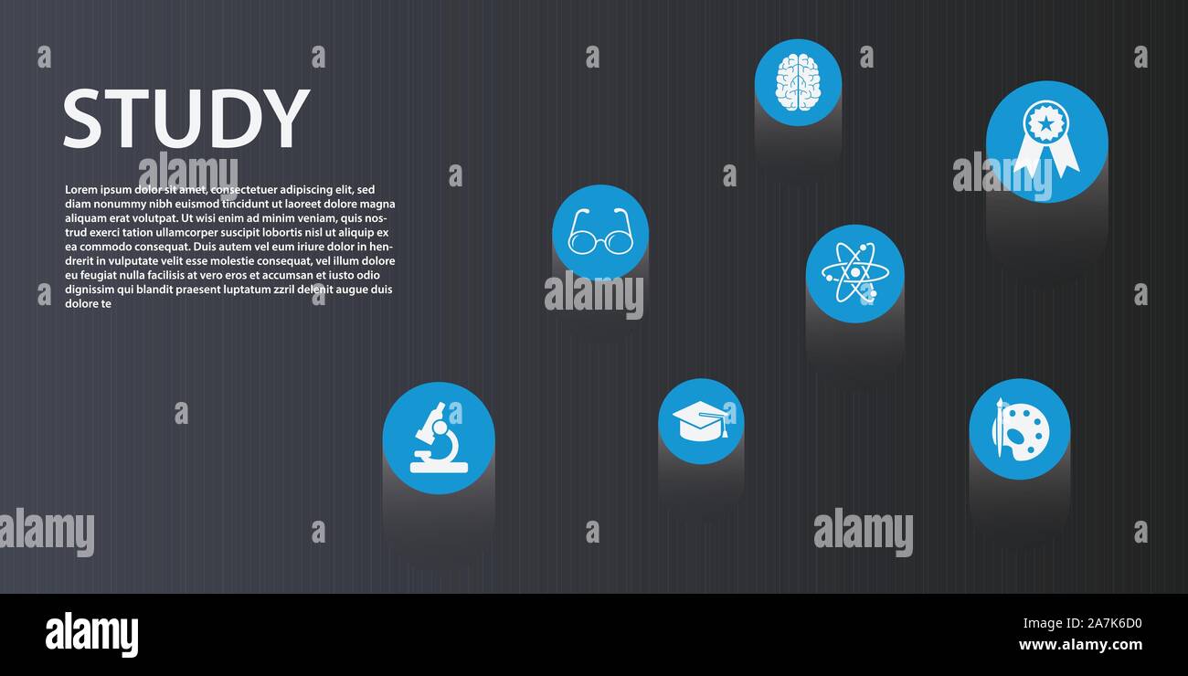 Study Infographics vector design. Timeline concept include graduation ...
