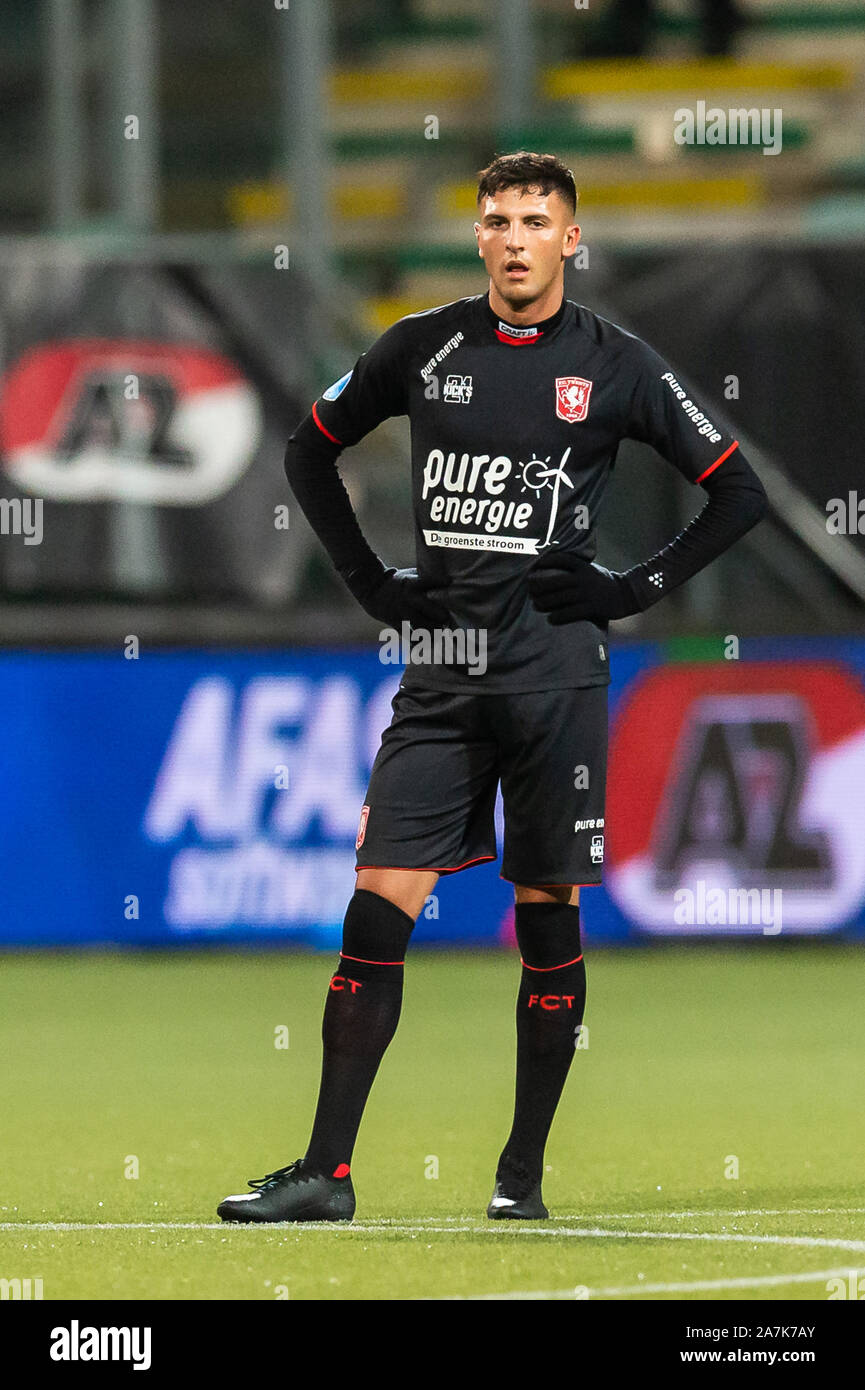 Den Haag Netherlands 02nd Nov 2019 Dutch Football Season 2019 2020 Eredivisie Cars Jeans Stadion Az Fc Twente Final Result 3 0 Fc Twente Player Rafik Zekhnini Credit Pro Shots Alamy Live News Stock Photo Alamy