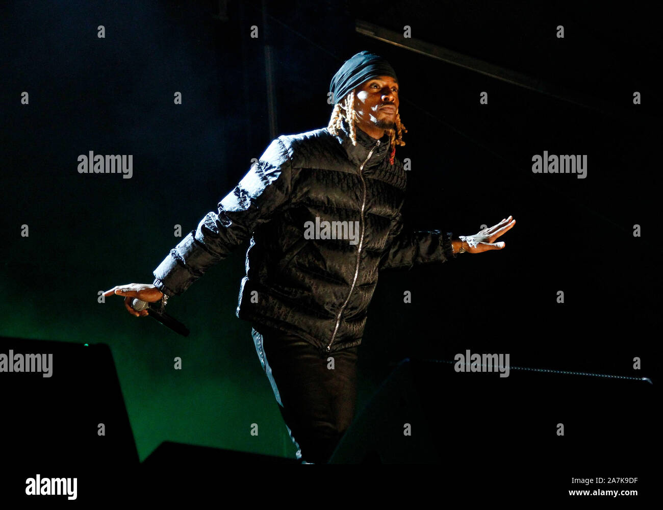 American rapper Playboi Carti performs on stage during the Day N Vegas Music Festival at the Las Vegas Festival Grounds in Las Vegas, Nevada on Saturday, November 2, 2019.  Photo by James Atoa/UPI Stock Photo