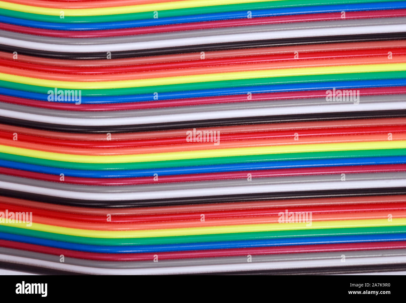 many wire ribbon cable Stock Photo - Alamy