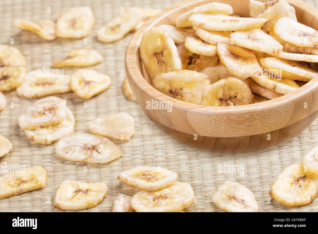 Bananas, are a great comfort food and snack food Stock Photo