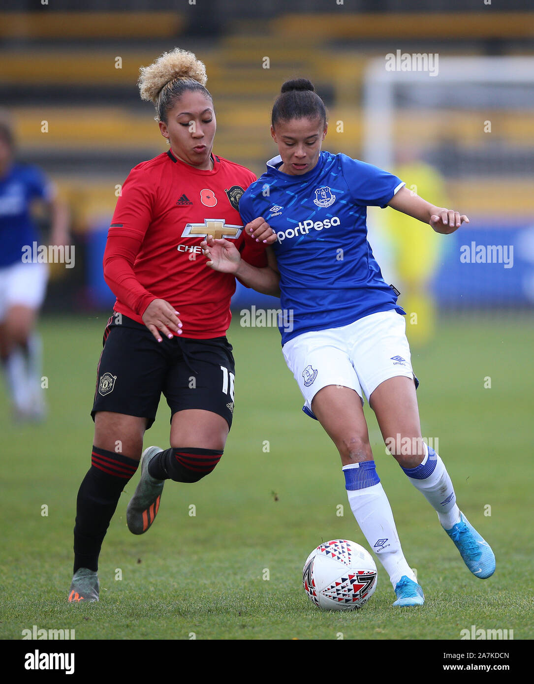 https://c8.alamy.com/comp/2A7KDCN/evertons-chantelle-boye-hlorkah-right-and-manchester-uniteds-lauren-james-battle-for-the-ball-during-the-fa-womens-continental-league-cup-match-at-haig-avenue-liverpool-2A7KDCN.jpg