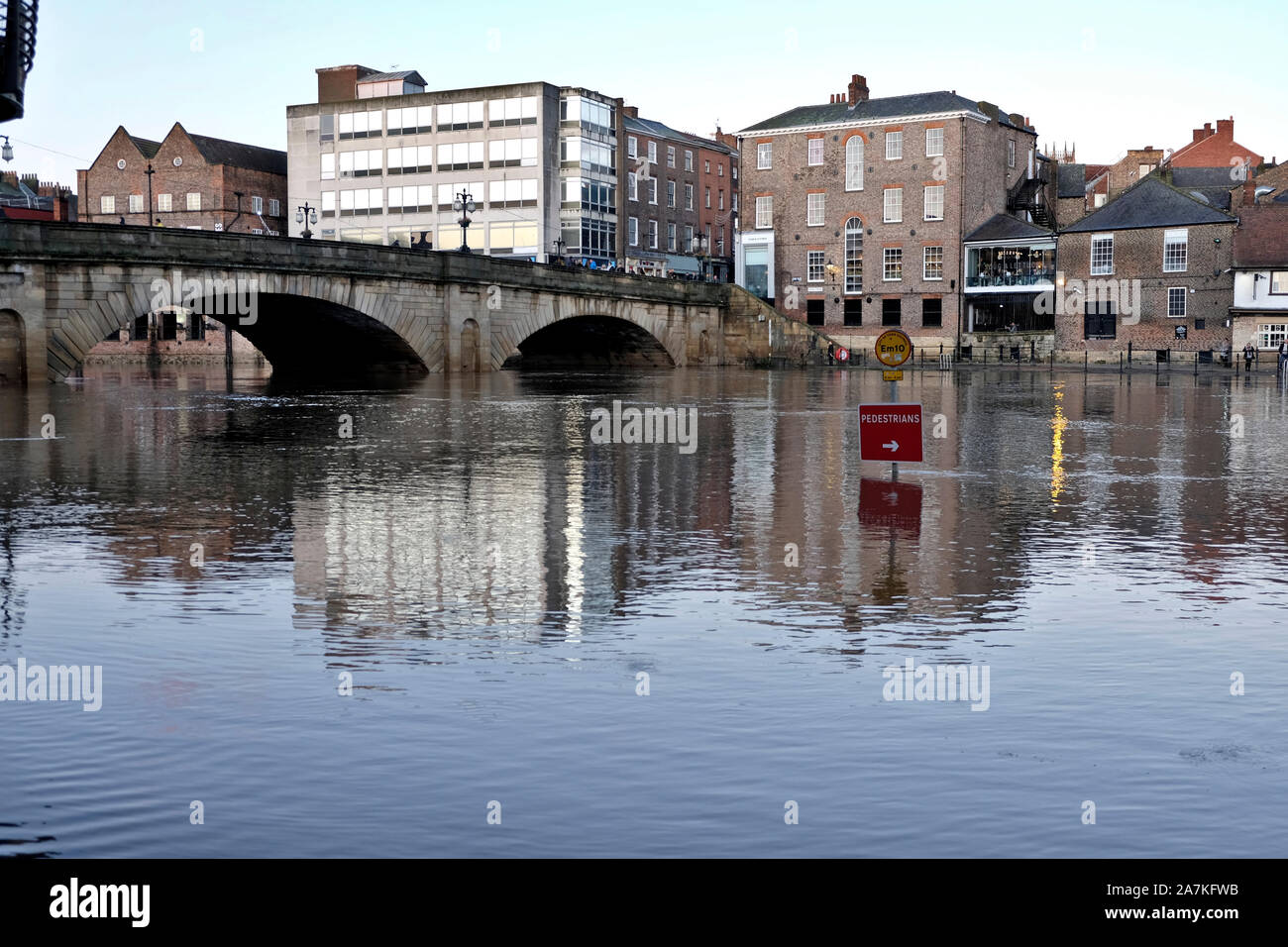 River Ouse flooding Stock Photo
