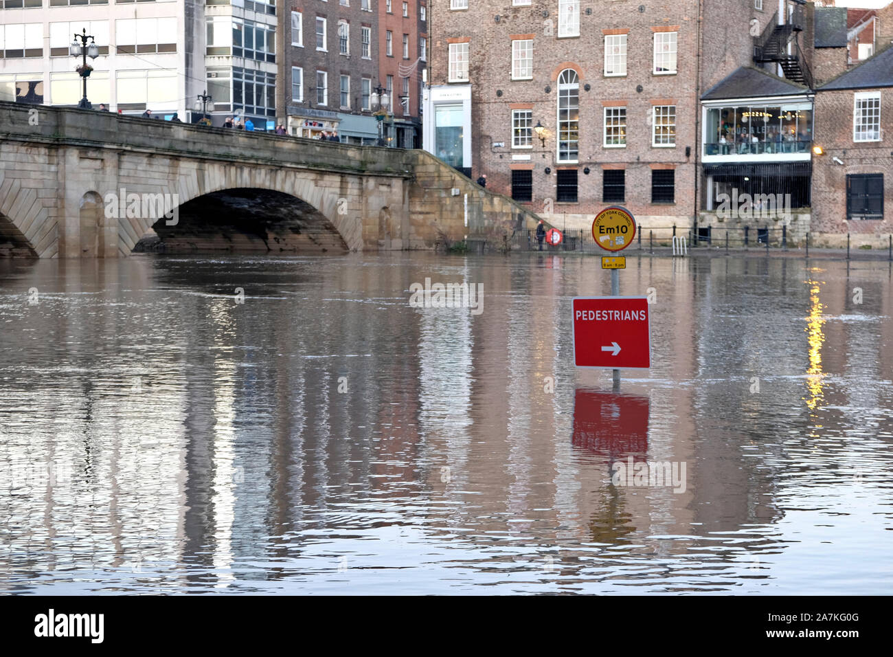 River Ouse flooding Stock Photo