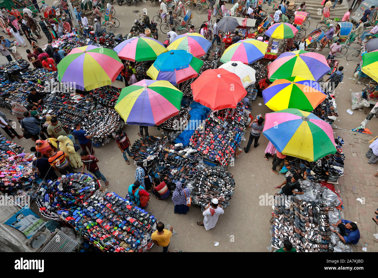 Dhaka, Bangladesh November 03, 2019 Bangladeshi street Hawkers