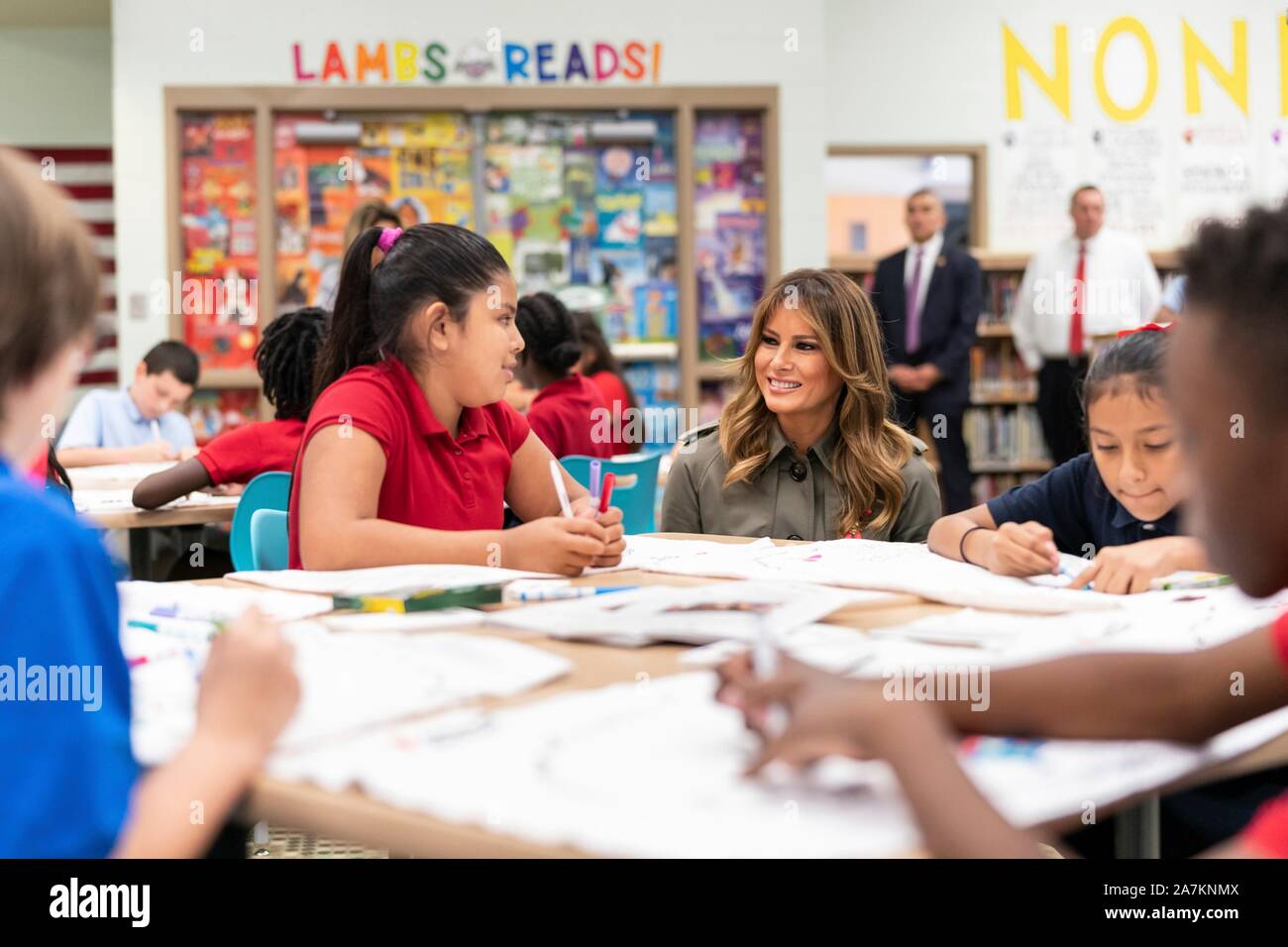 U.S First Lady Melania Trump and Karen Pence, wife of Vice President