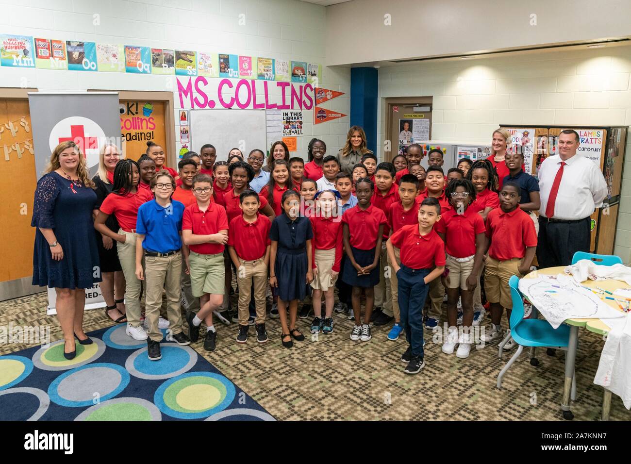 U.S First Lady Melania Trump and Karen Pence, wife of Vice President