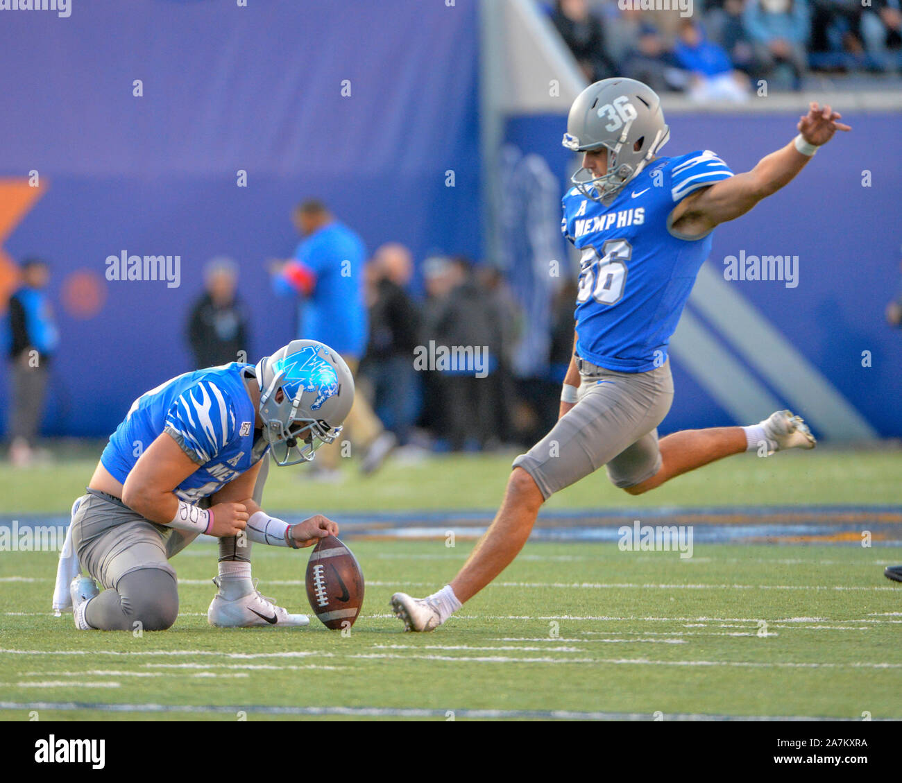 Memphis kicker Riley Patterson