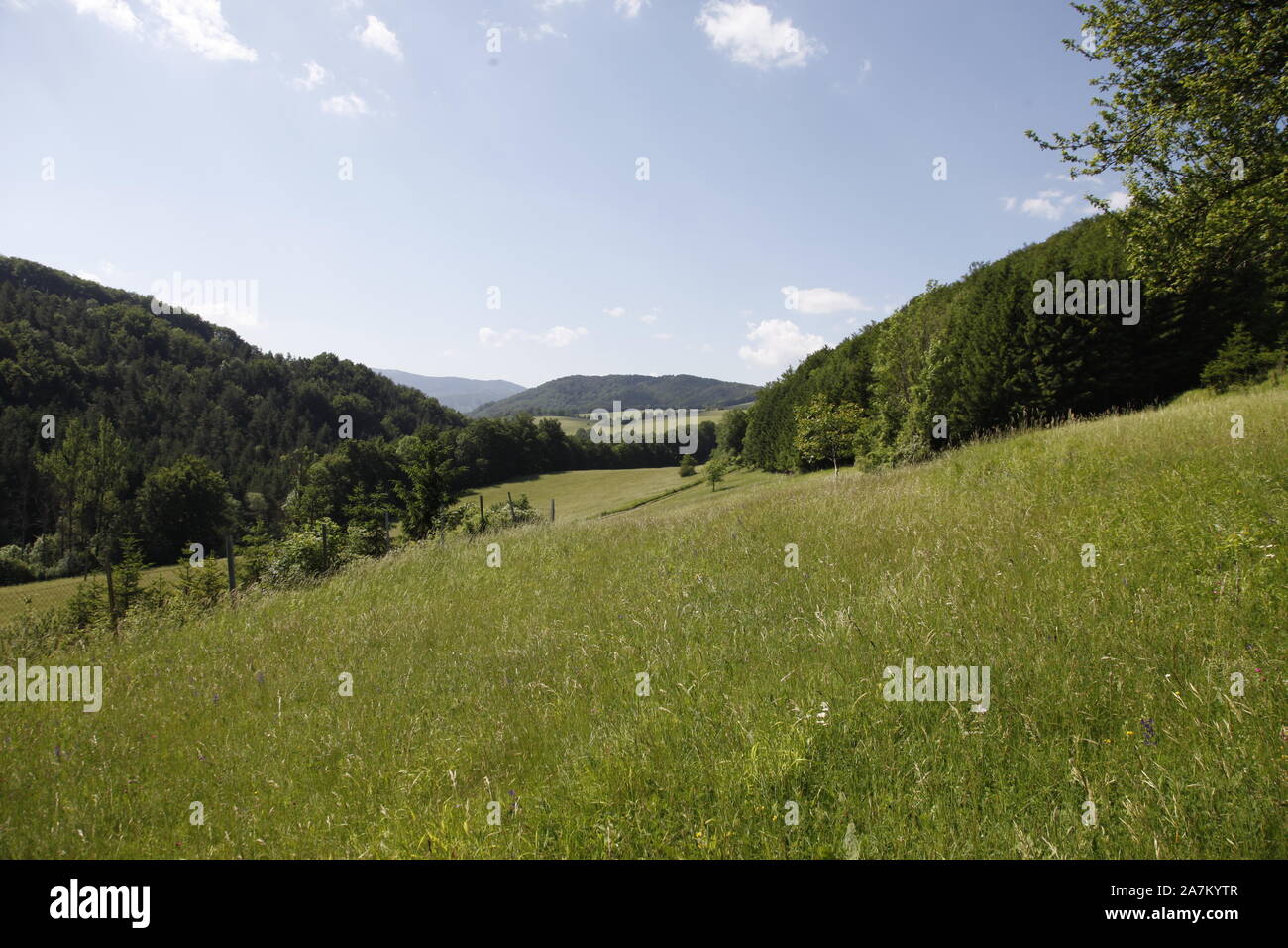 Slovak countryside in Strážovské vrchy mountains Stock Photo