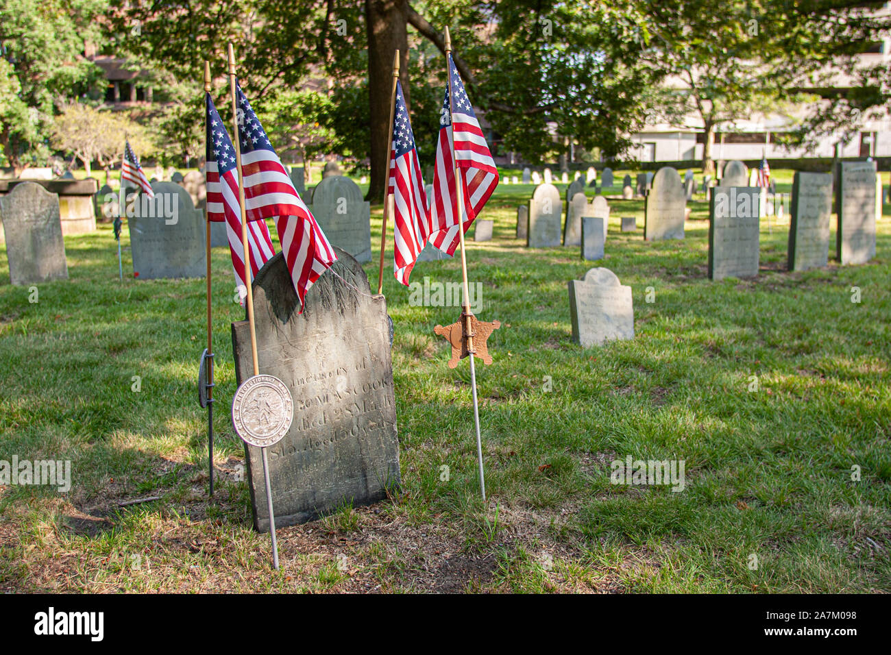 The Hancock Cemetery in Quincy, MA Stock Photo Alamy