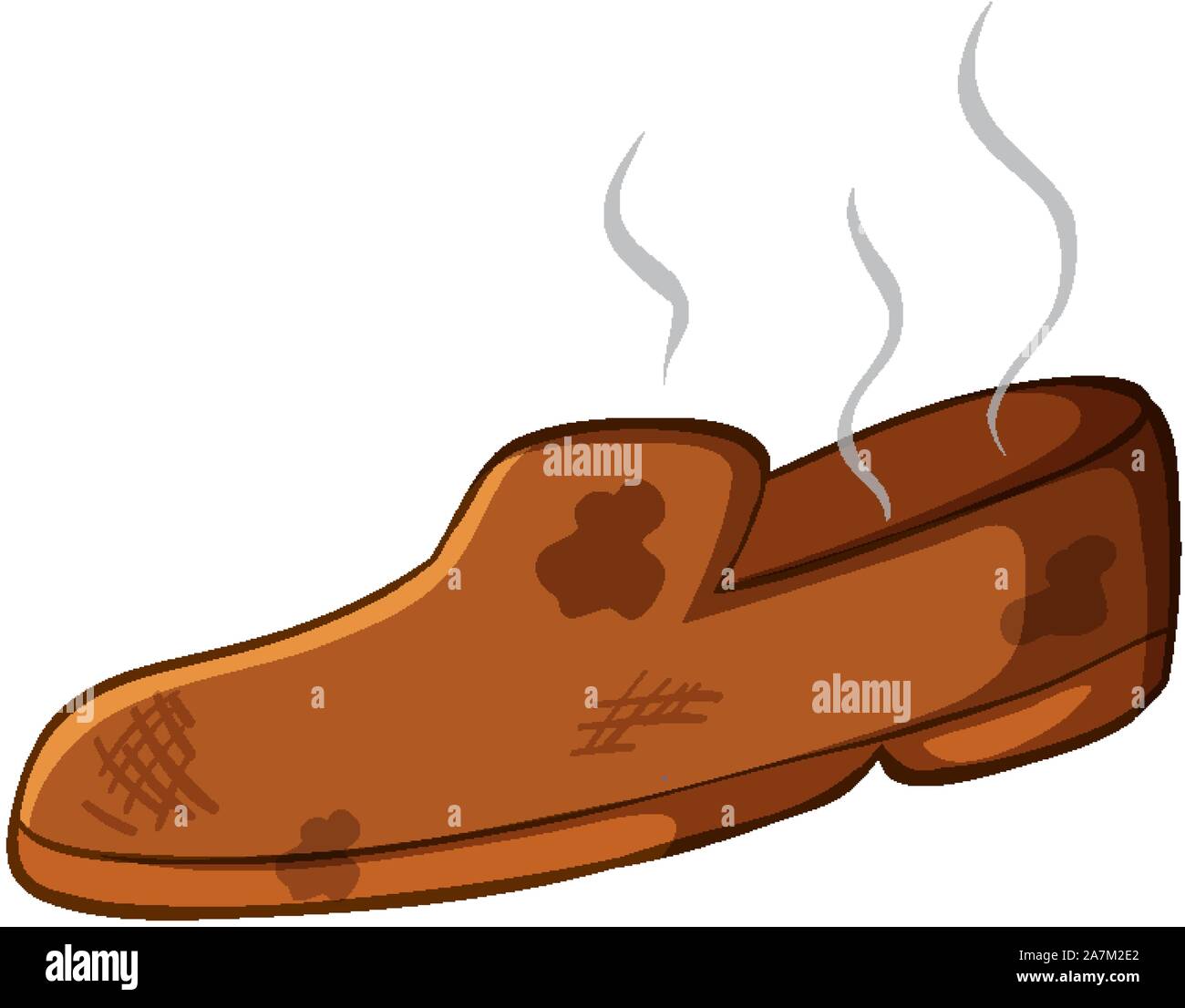 Dirty shoe on white background illustration Stock Vector Image & Art