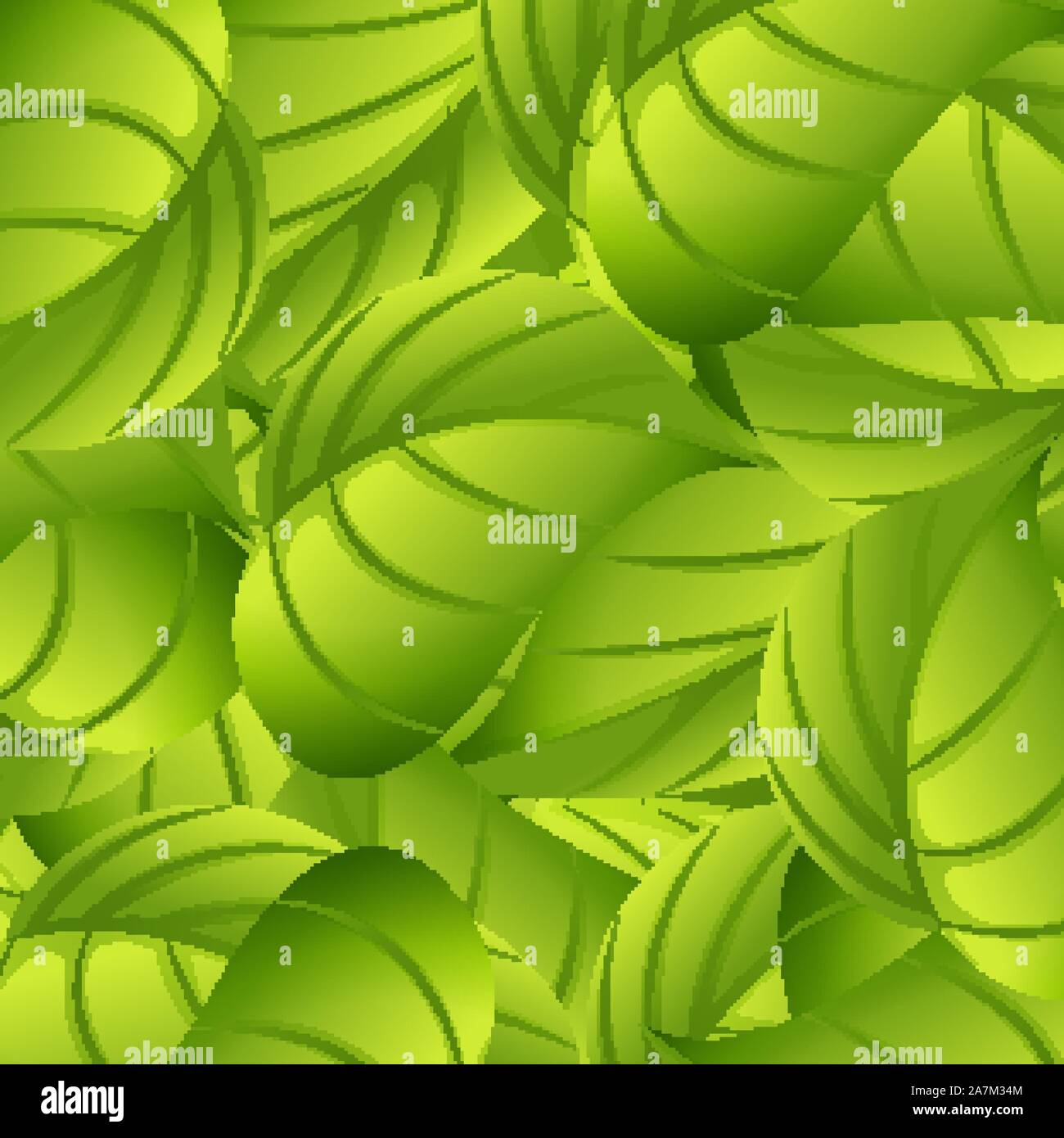 Seamless background design with green leaves illustration Stock Vector ...