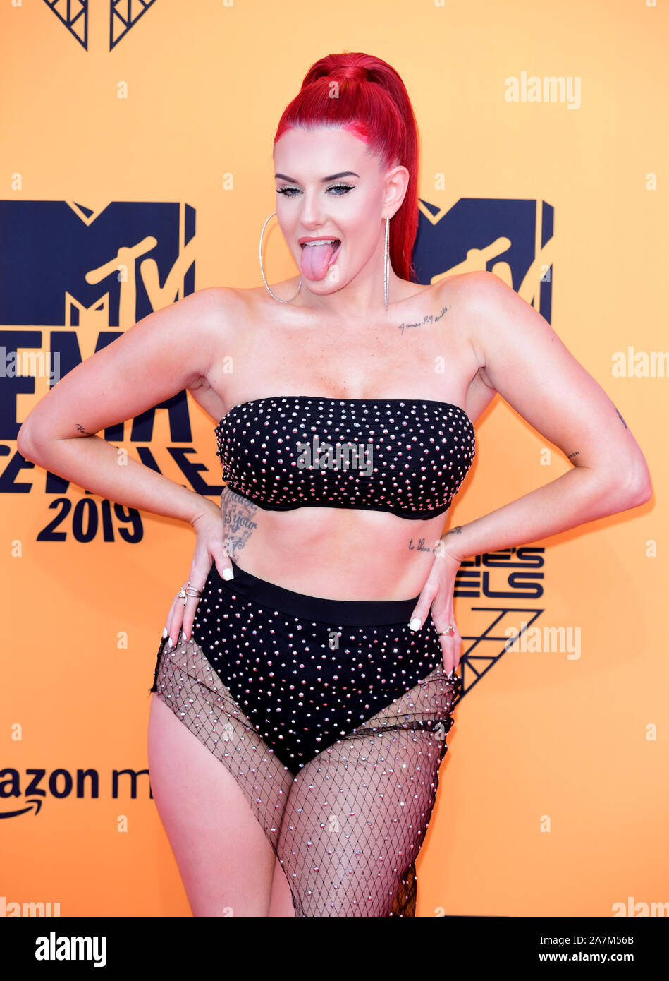Justina valentine attending mtv europe music awards 2019 hi-res stock photography and images - Alamy
