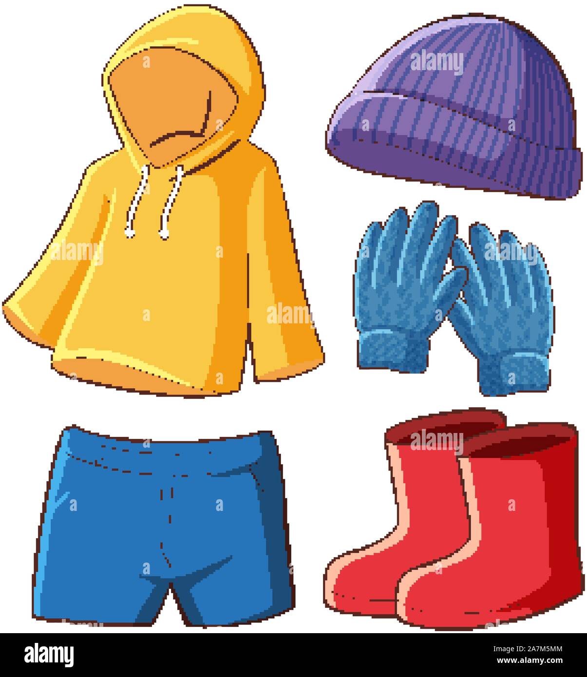 Isolated pictures of clothes illustration Stock Vector Image & Art - Alamy