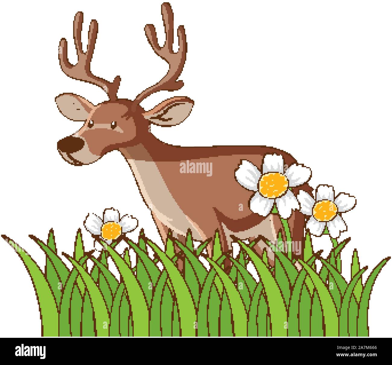 Isolated picture of deer illustration Stock Vector Image & Art - Alamy