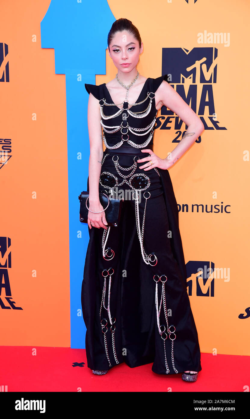 Dhasia Wezka attending the MTV Europe Music Awards 2019, held at the