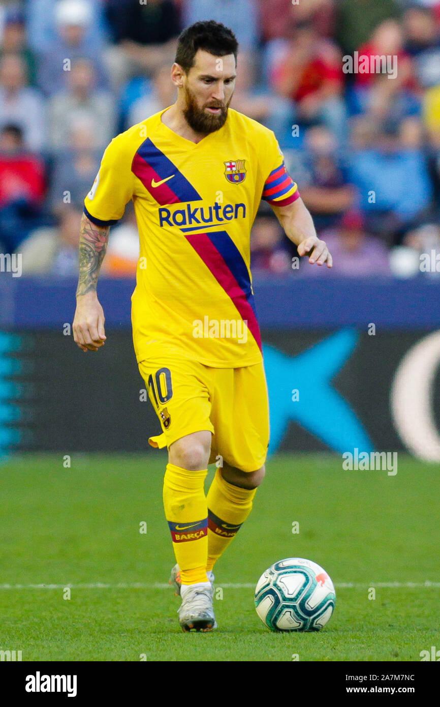 Valencia Spain 02nd Nov 2019 Leo Messi Of Fc Barcelona During The Match Villarreal Cf V