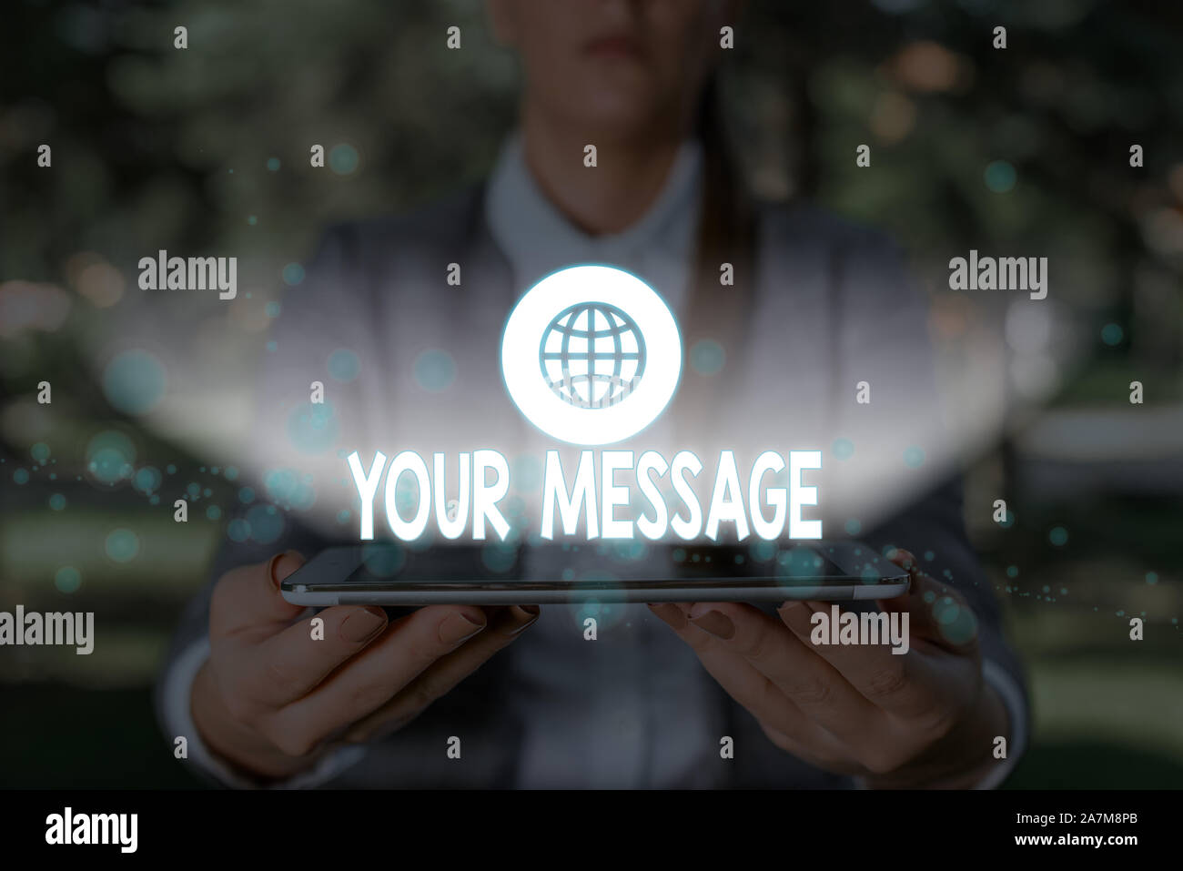 Writing note showing Your Message. Business concept for piece of ...