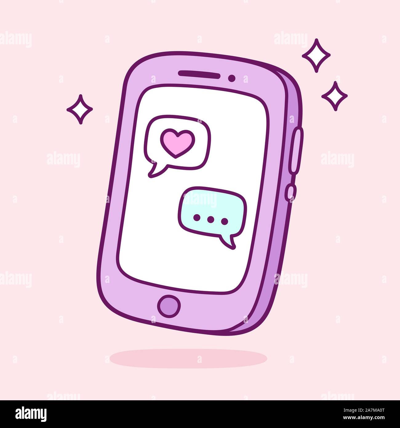 Kawaii Cellphone Cartoon High Resolution Stock Photography And Images Alamy