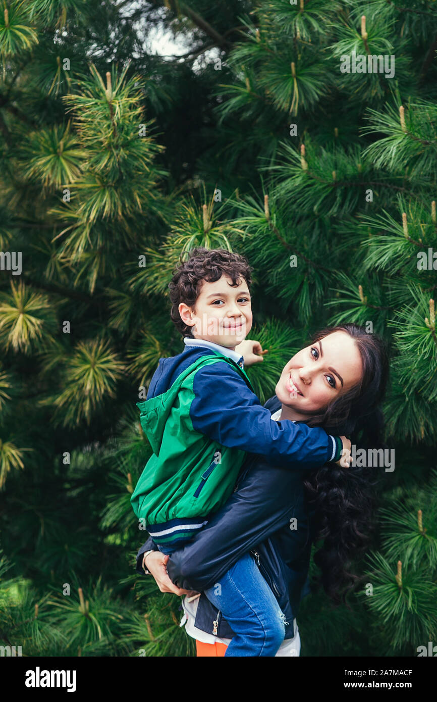 Beautiful mother son in arms hi-res stock photography and images - Alamy
