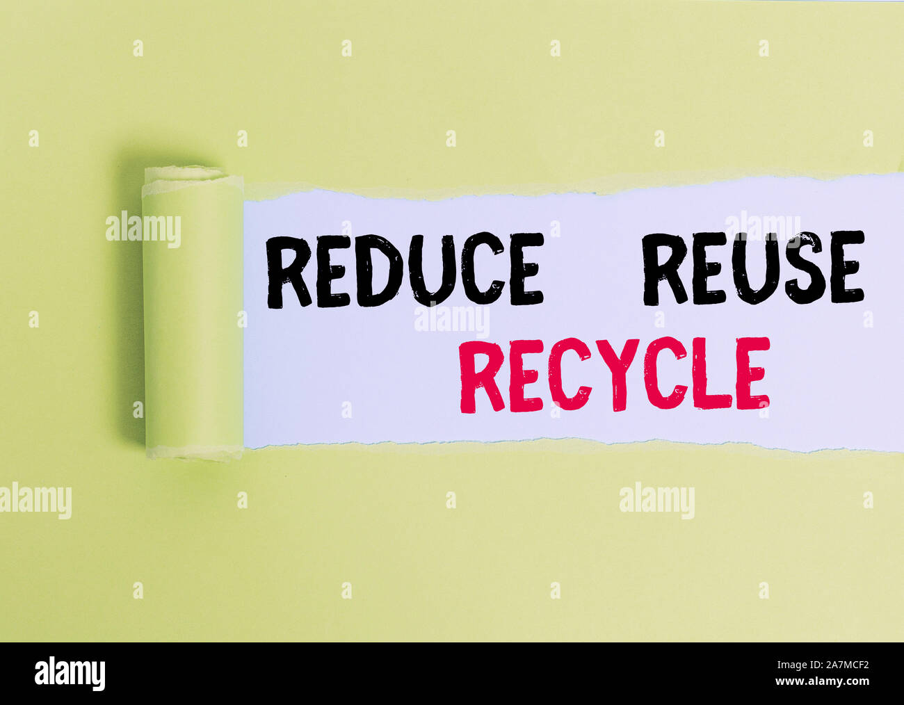 Text sign showing Reduce Reuse Recycle. Business photo text ways can ...