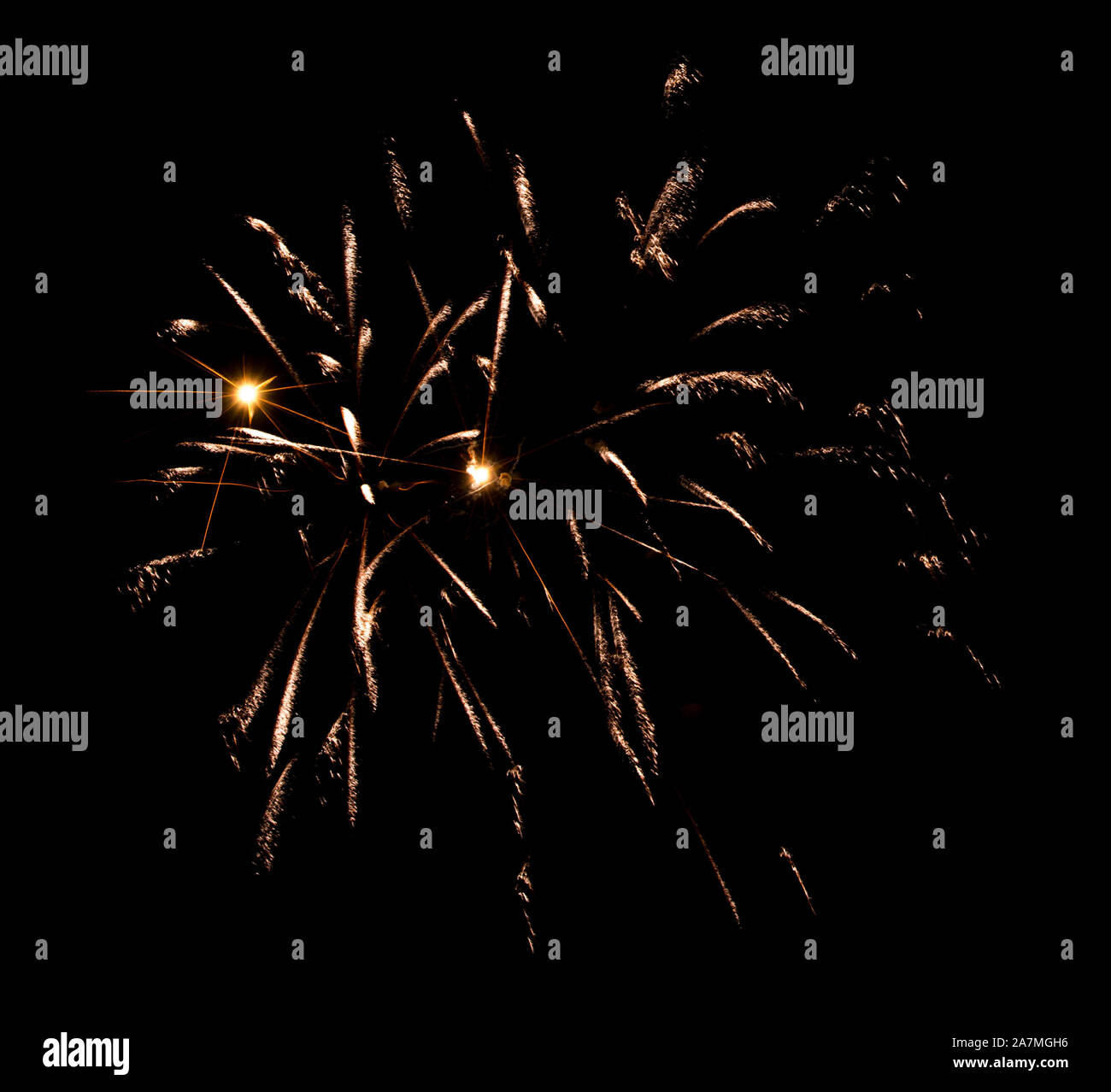 Beautiful Fireworks in the sky, celebration and new year concept Stock Photo