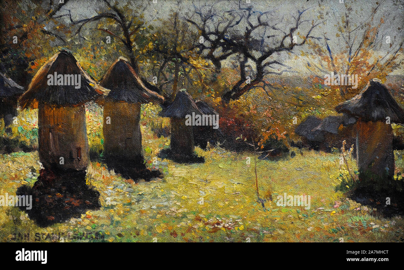 Jan Stanislawski (18601907). Polish painter. Beehives in the Ukraine