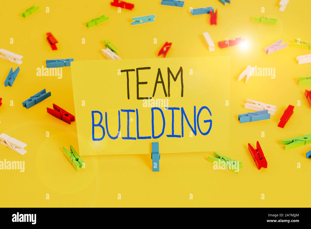Text sign showing Team Building. Business photo text various types of ...