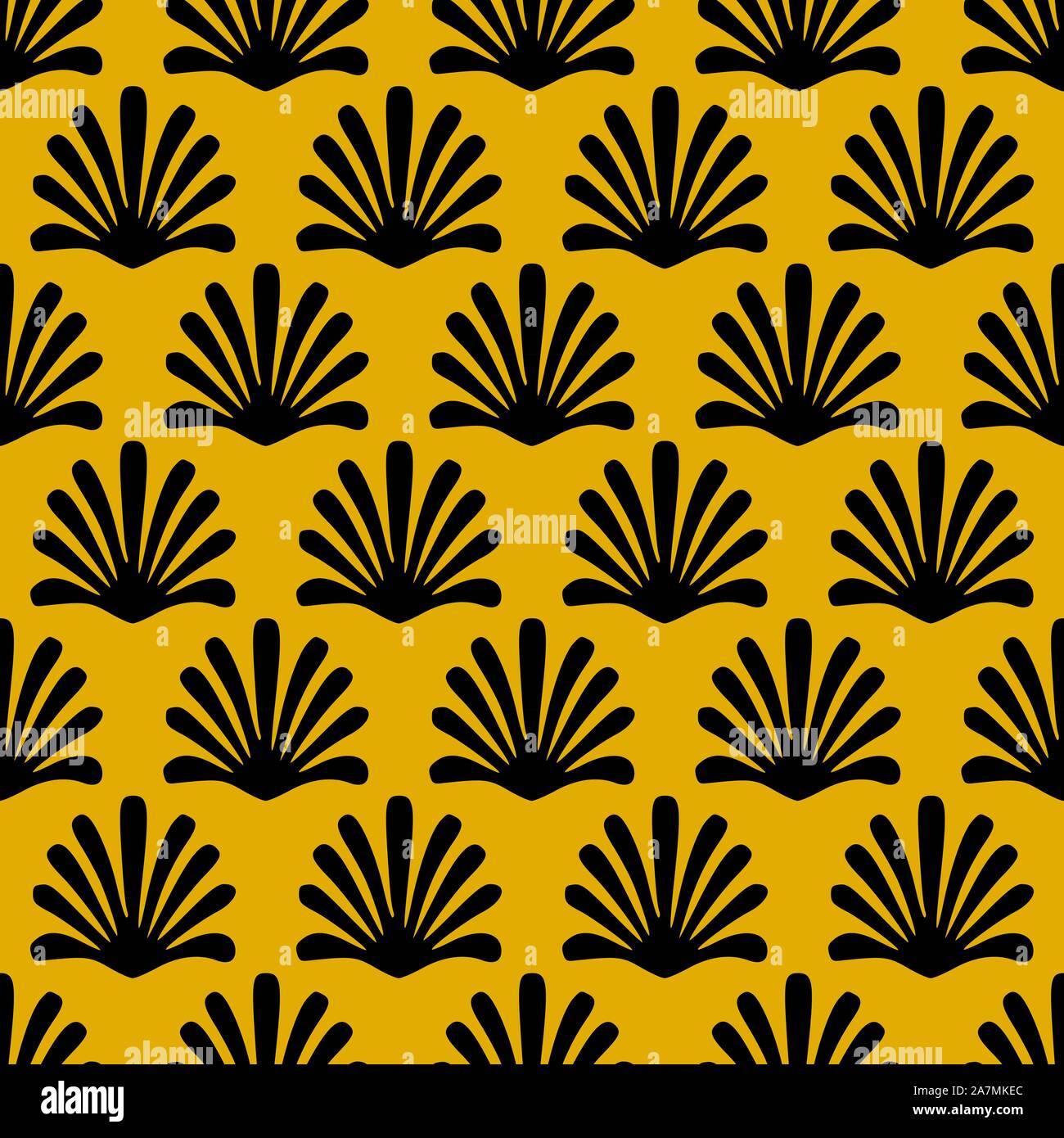Classical luxury seamless pattern vector yellow background. Great use for curtains,texture,backdrop and backgrounds. Stock Vector