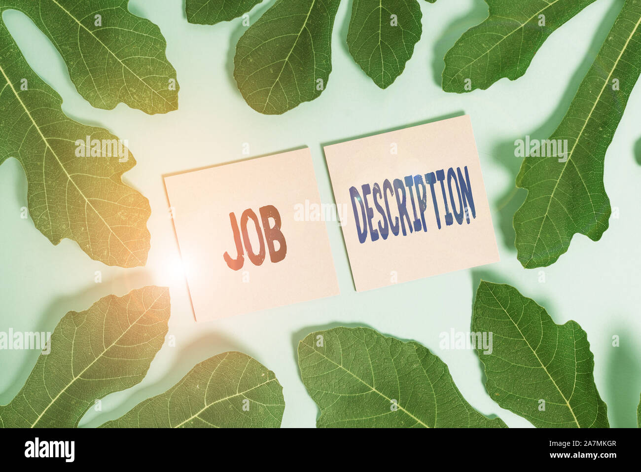 Text sign showing Job Description. Business photo text a formal account ...