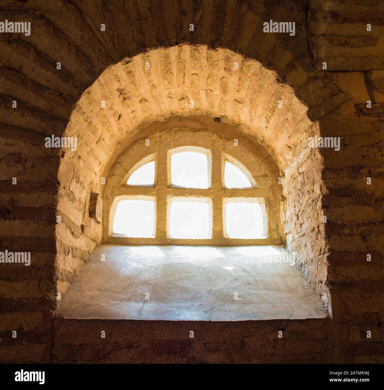 A window in the ramp between the upper and lower flloors in Ayasofia or ...