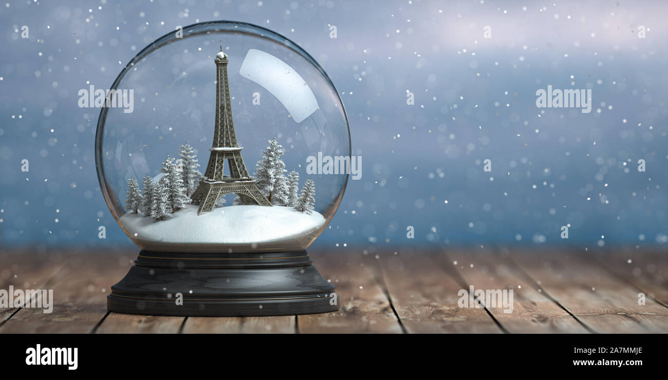 Snow Globe Paris 2024 Made in France