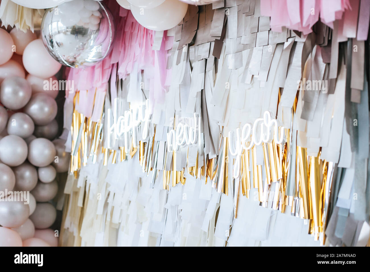 Bright background for new year party Stock Photo - Alamy