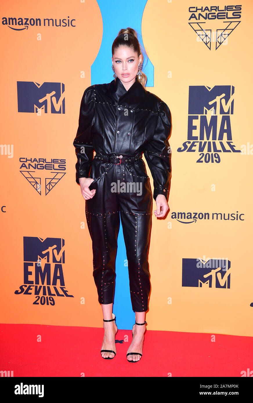 Doutzen Kroes attending the MTV Europe Music Awards 2019, held at the