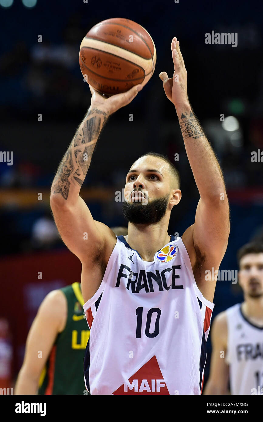 French professional basketball player for the Orlando Magic of the National  Basketball Association (NBA) Evan Fournie, white, jumps to score at the fi  Stock Photo - Alamy