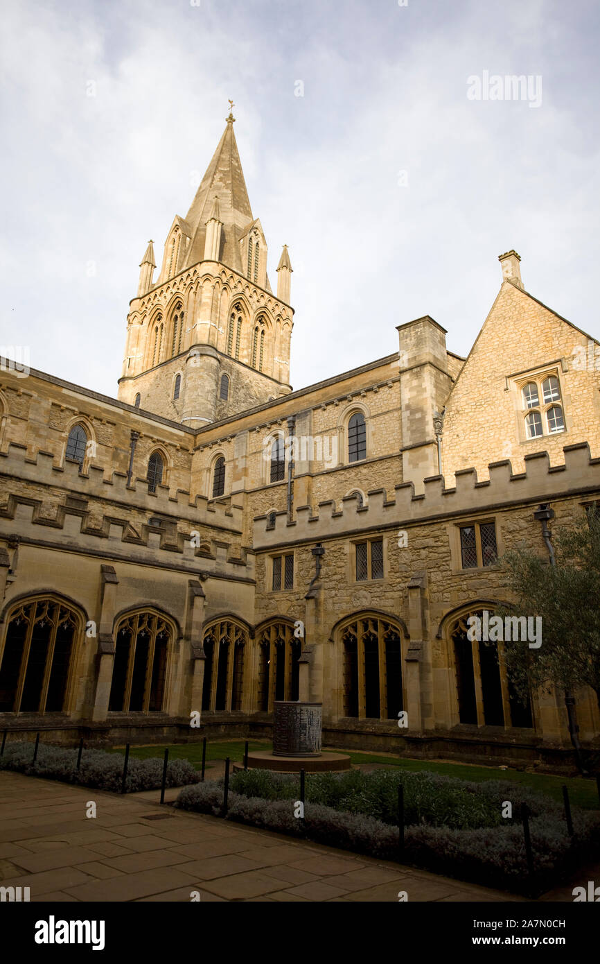 Christ Church Cathedral and cloisters, Oxford, England Stock Photo