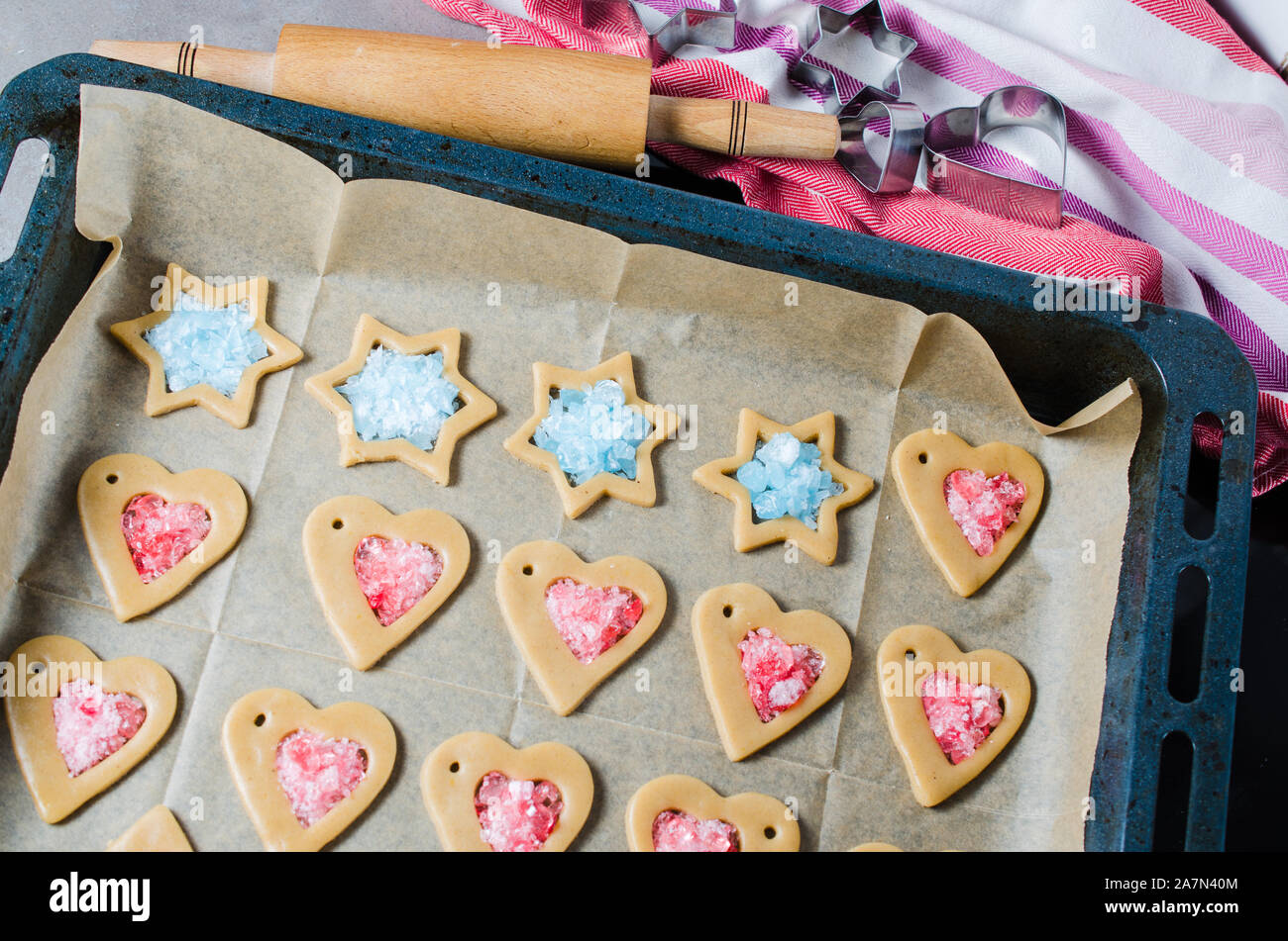 Making Cookies Process Biscuit making process hi-res stock photography and images - Alamy