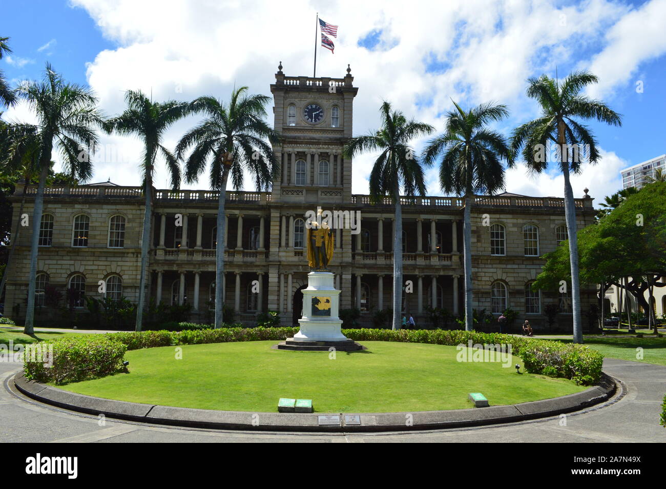 Ali’iolani Hale — Hawaii Five-0 Headquarters Stock Photo