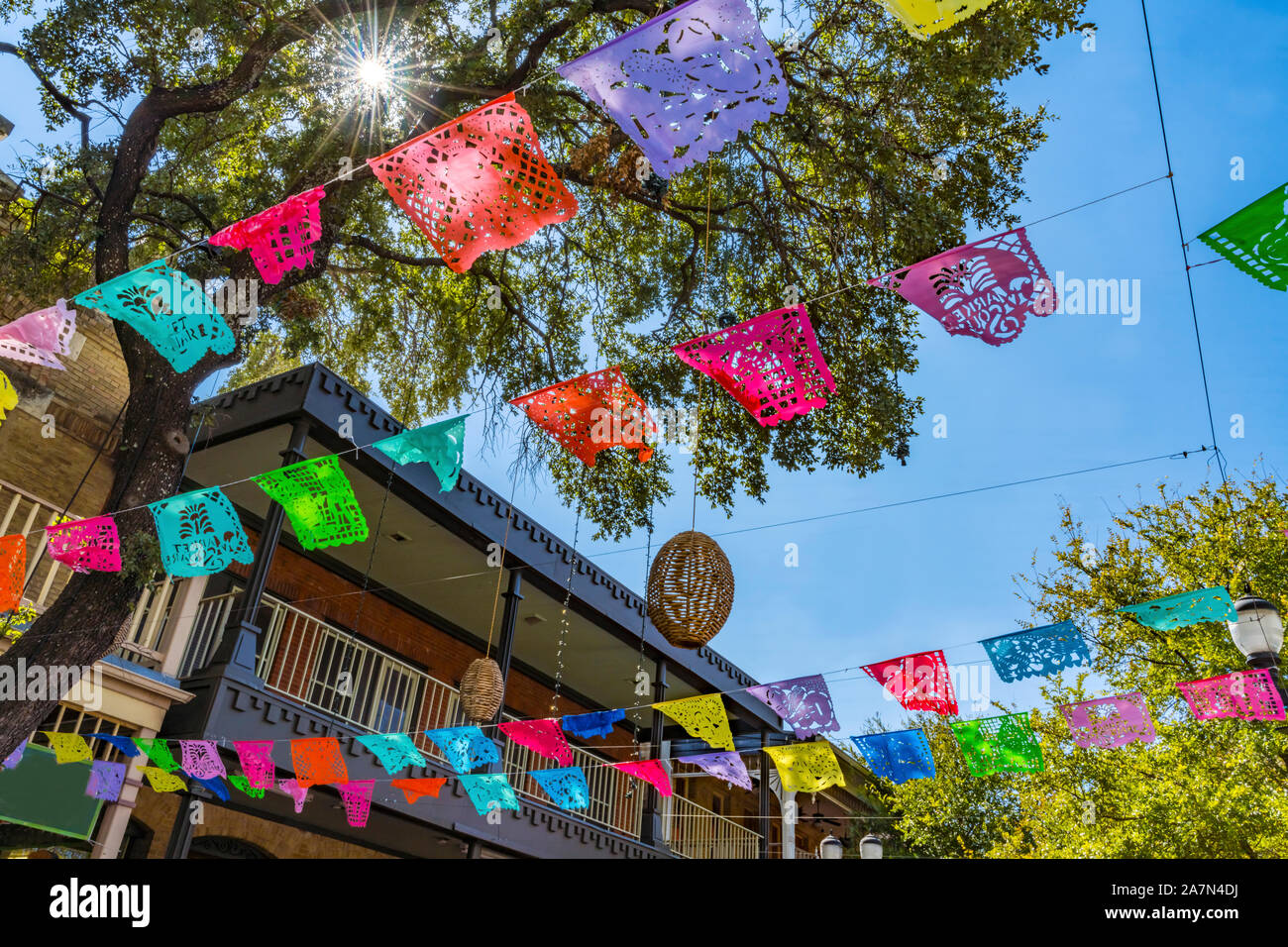 Mexican Market Square Christmas Paper Decorations San Antonio Texas