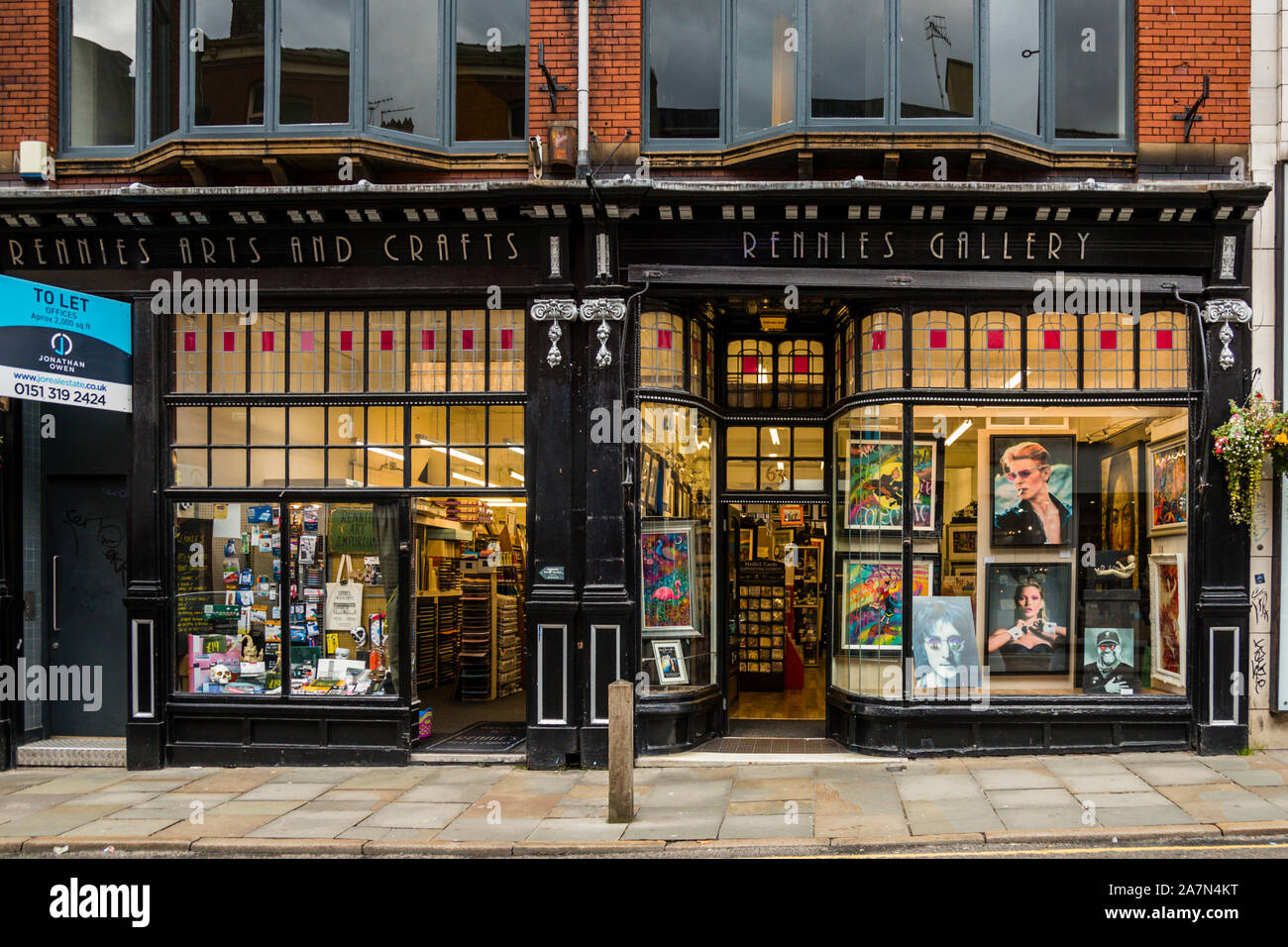 Art Shop in Liverpool, England Stock Photo Alamy
