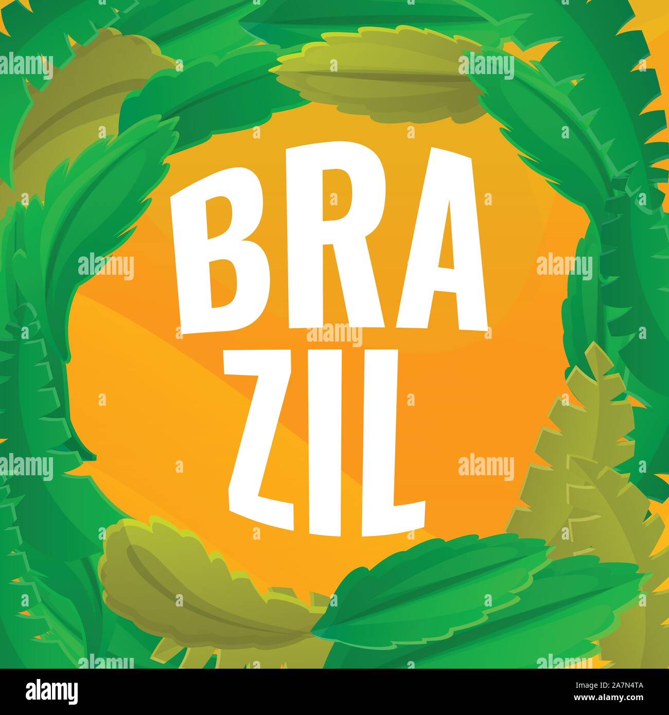 Brazil Concept Banner Cartoon Illustration Of Brazil Vector