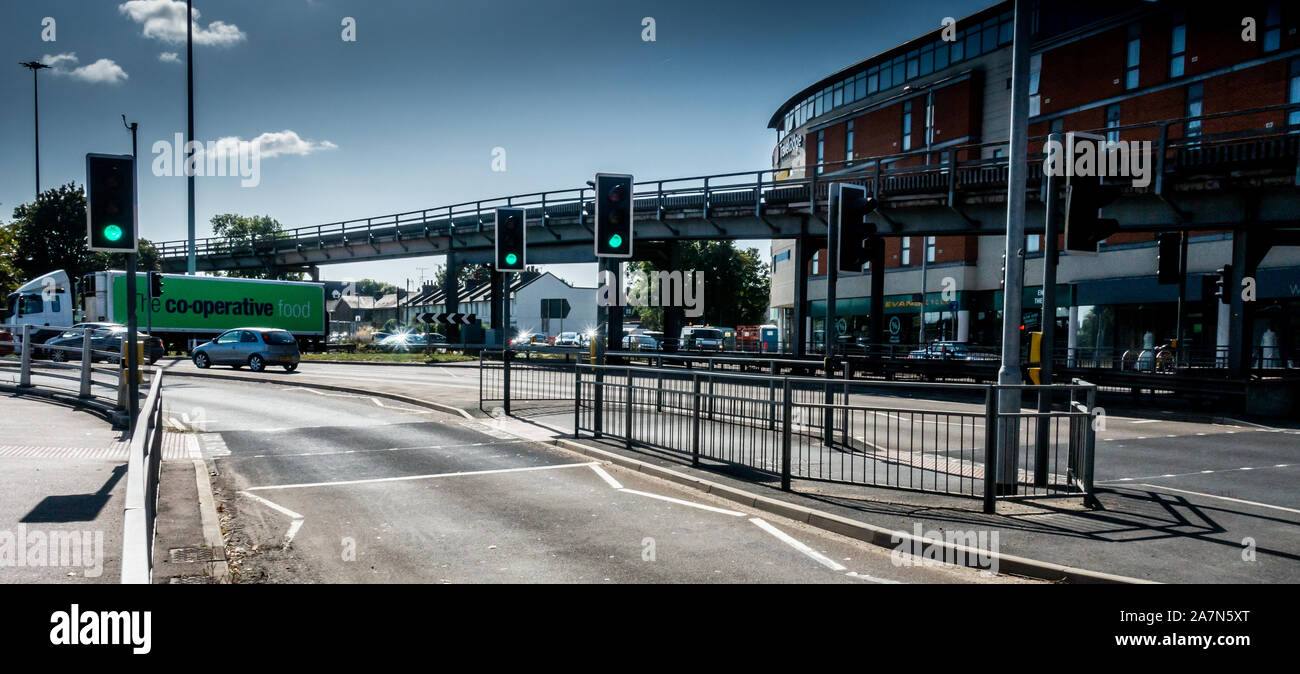 The Chelmsford Up-and-Over flyover over the famous Army and Navy roundabout is to close for good. Stock Photo