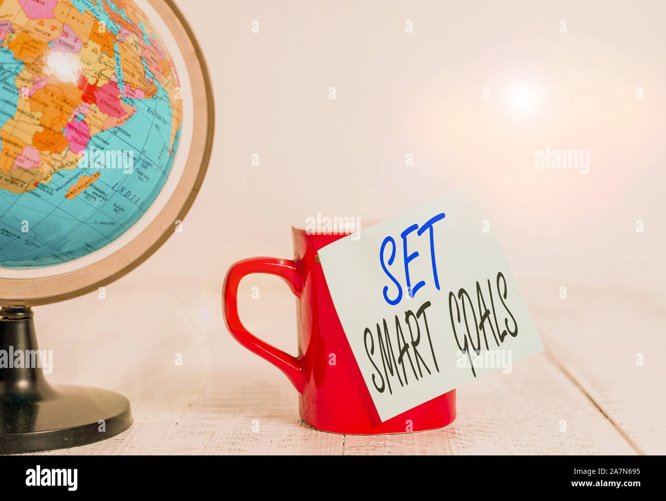 Conceptual Hand Writing Showing Set Smart Goals Concept Meaning Giving Criteria To Guide In The Setting Of Objectives Globe Map Coffee Cup Sticky Not Stock Photo Alamy Conceptual Hand Writing Showing Set Smart Goals Concept Meaning Giving Criteria To Guide In The Setting Of Objectives Globe Map Coffee Cup Sticky Not Stock Photo Alamy
