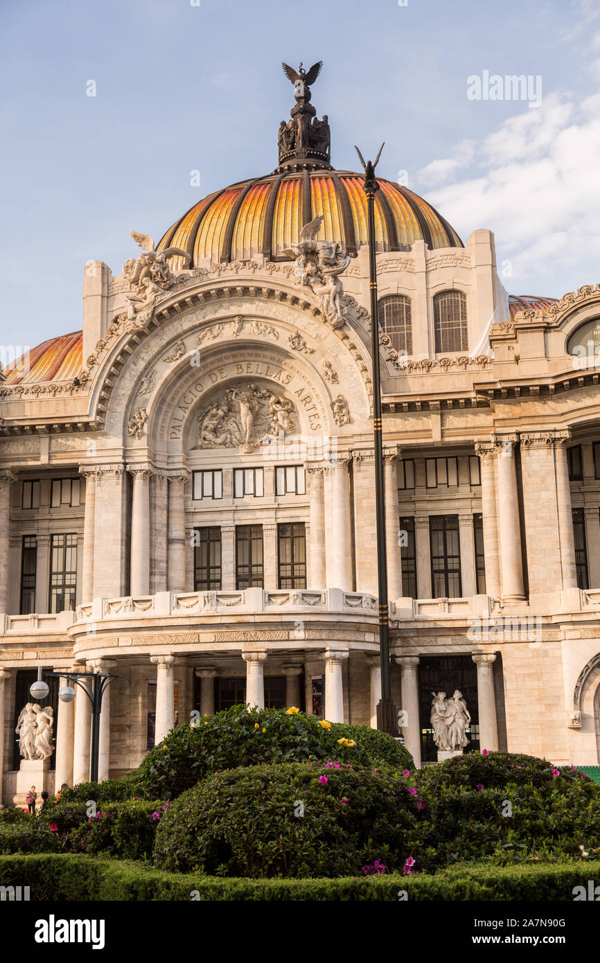 Palacio de Bellas Artes on Alameda Central in Mexico City, Mexico. Stock Photo