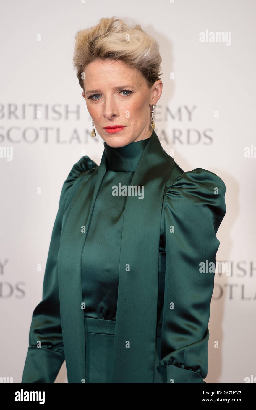 Glasgow, UK. 3 November 2019. Pictured: Shauna MacDonald. Scenes from the annual Scottish BAFTAs at the Doubletree Hilton Hotel.  Credit: Colin Fisher/Alamy Live News Stock Photo