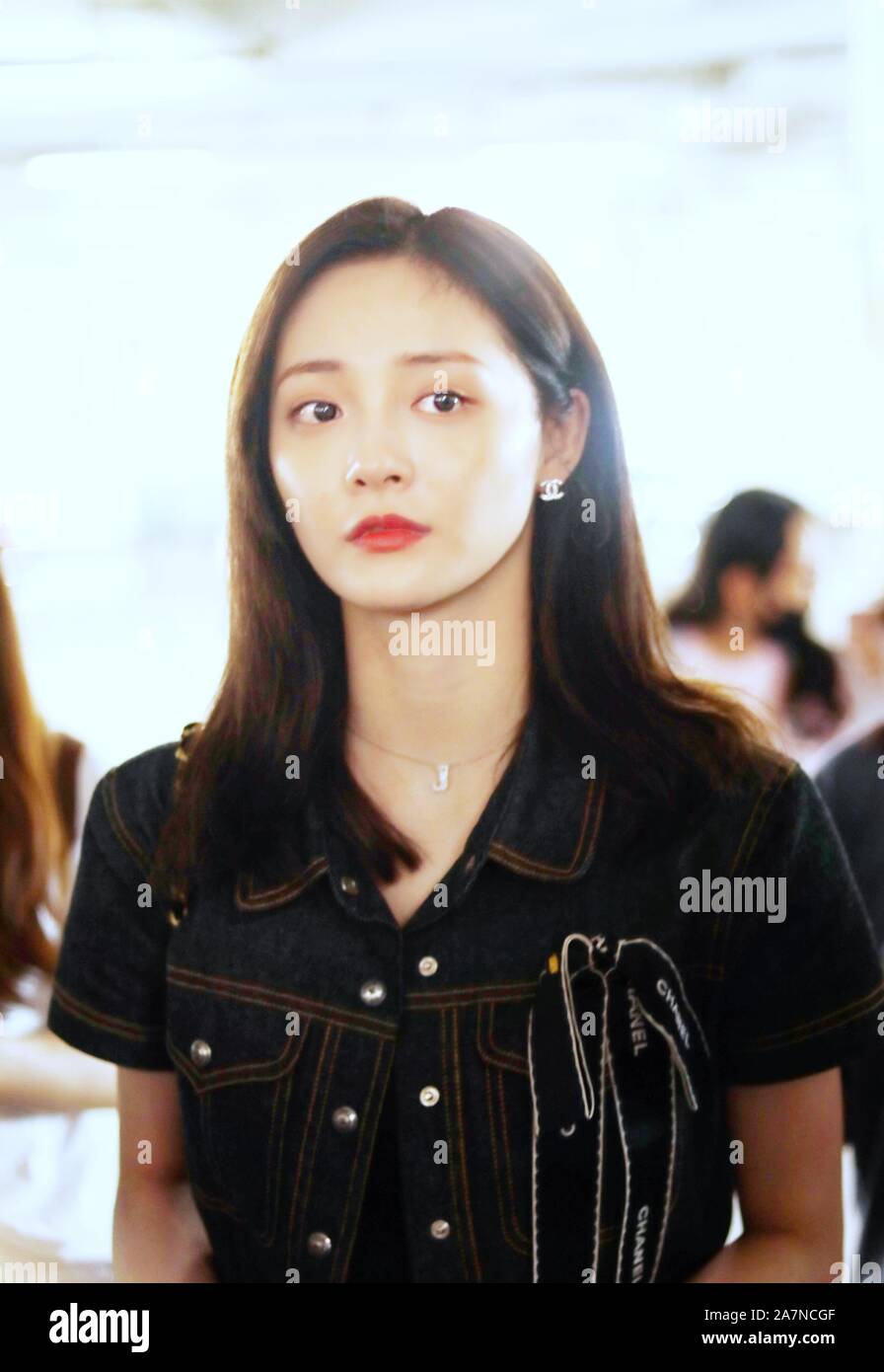 Chinese singer and actress Pinky Zhou or Zhou Jieqiong of South Korean