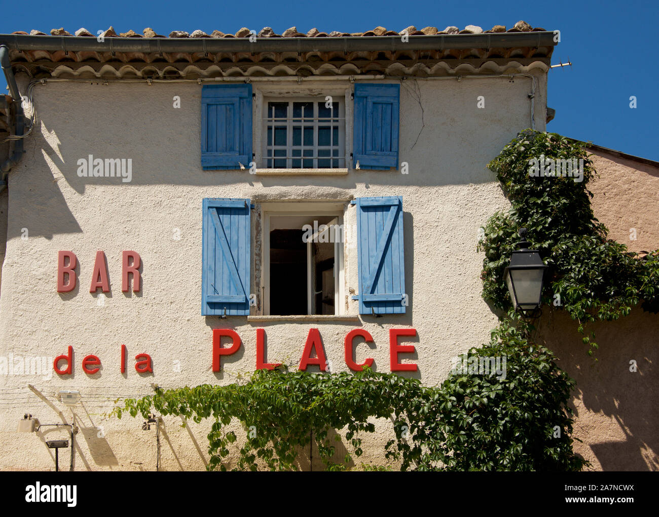 Detail Bar de La Place La Palude sur Verdon Alpes de Haute Provence France Stock Photo